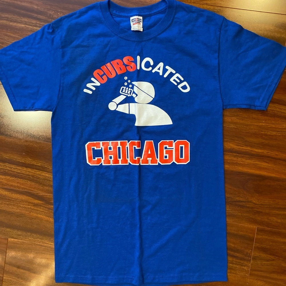 Jerzees Royal Blue Chicago Cubs Baseball 'Incubsicated' Graphic